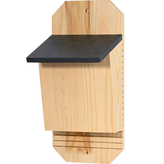 Wetterfester Fledermauskasten aus FSC®-zertifiziertem Waldkiefernholz mit Einflughilfe