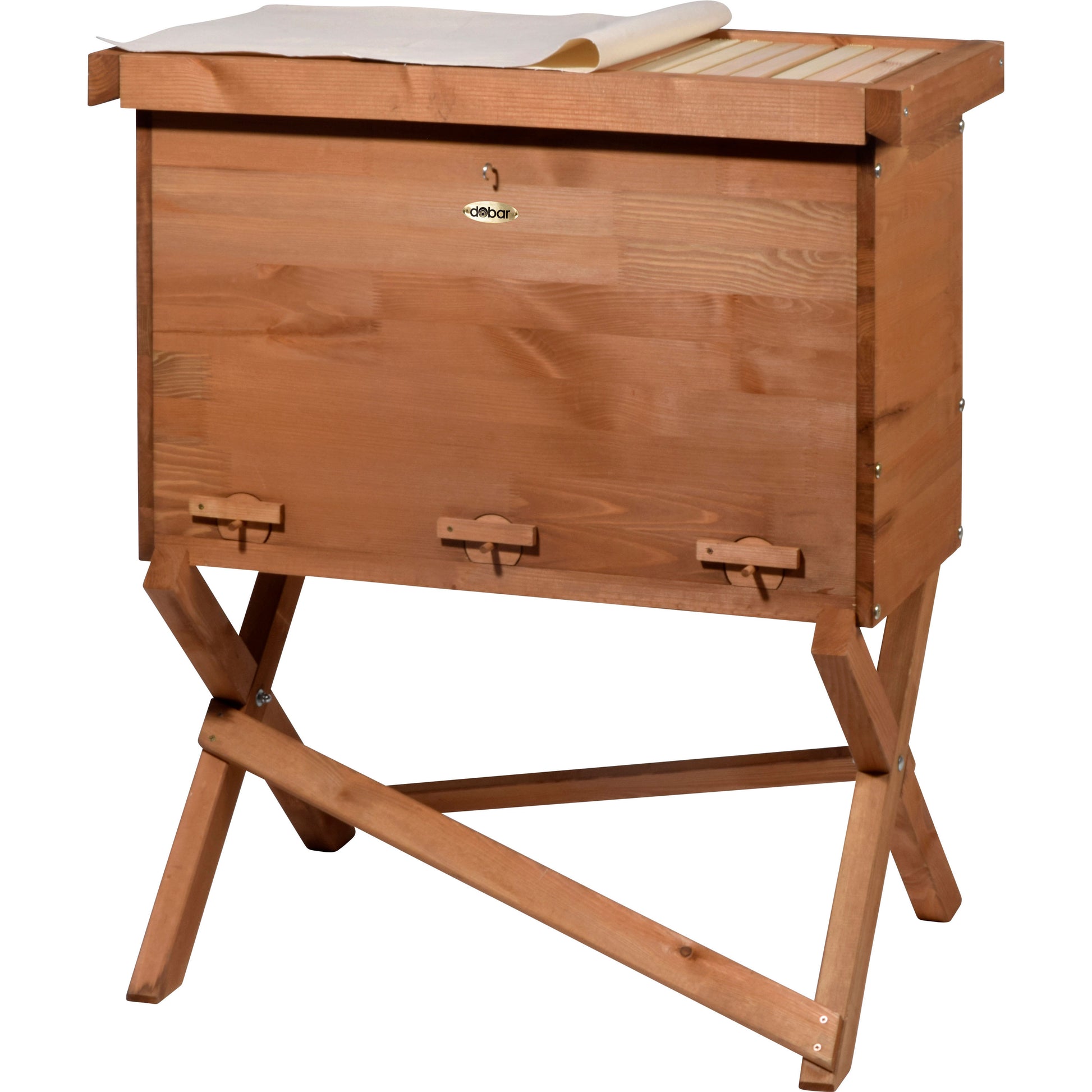 Robuste Bienenbeute mit Lüftungs- und Wartungsklappe für optimale Pflege