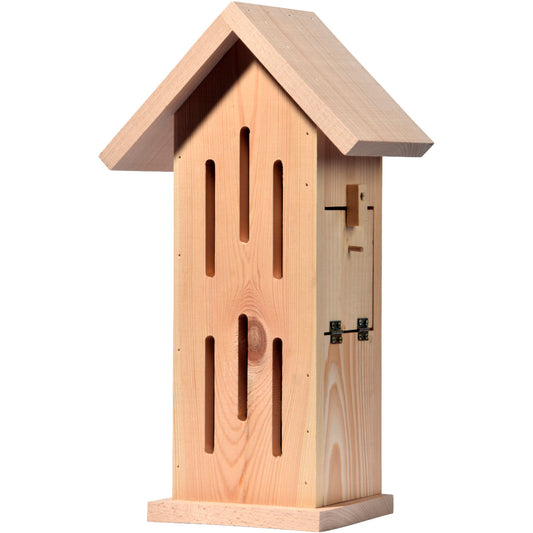 Schmetterlingshaus Sonnenfalter Natur aus Massivholz, ideal für heimische Schmetterlinge im Garten oder auf dem Balkon.