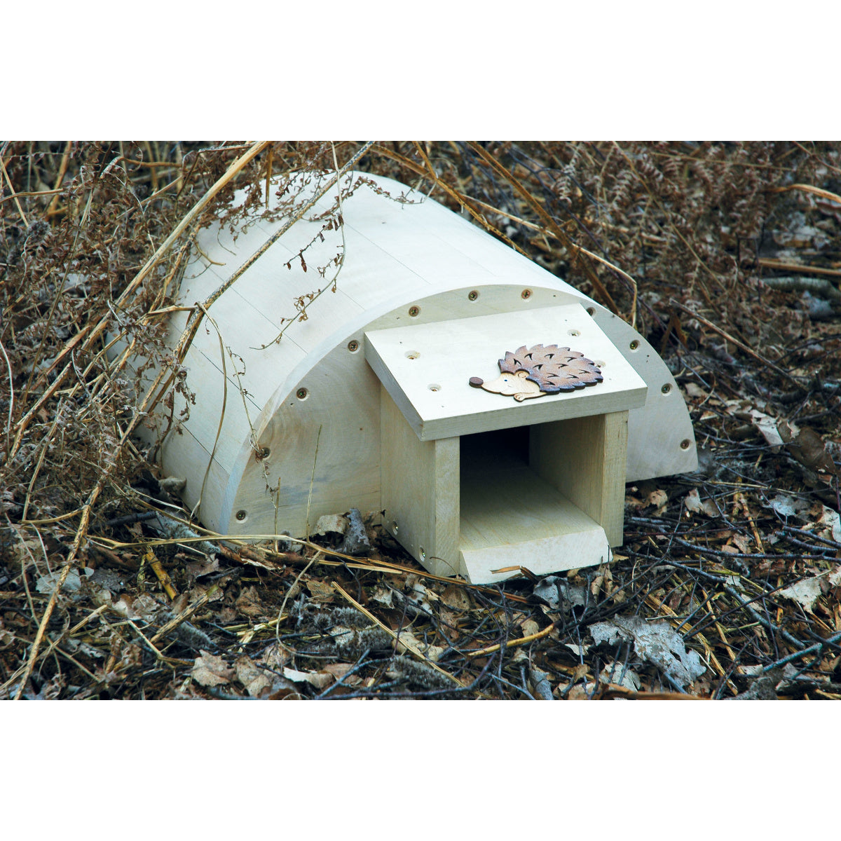 Hochwertiges Igelheim mit stabilen Verschraubungen und wetterbeständigem Design