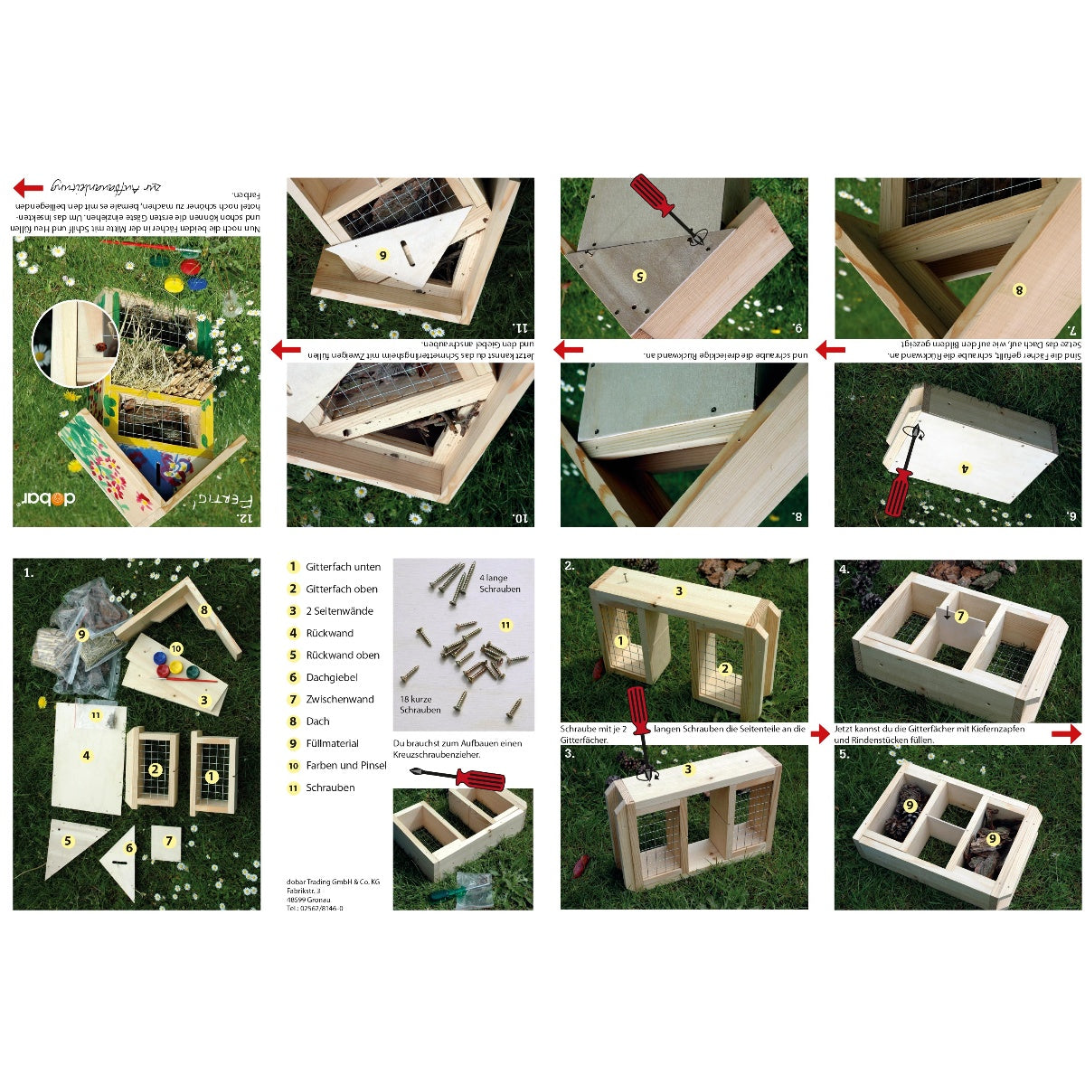 Art. 22608FSC - Insektenhotel Bausatz zum Bemalen und Basteln