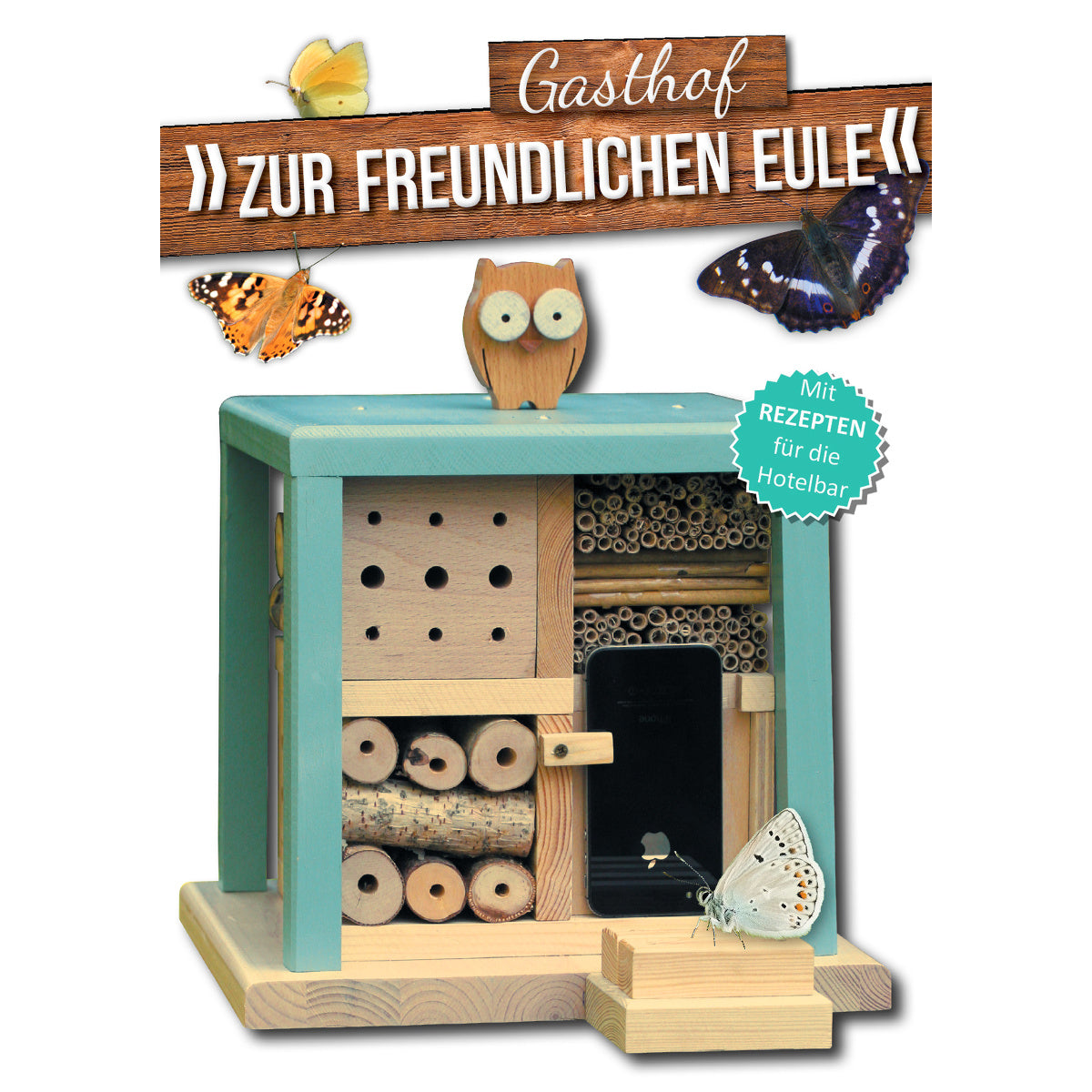 Art. 22639e - Design Insekten-Kubus: Gasthof ´Zur Freundlichen Eule´