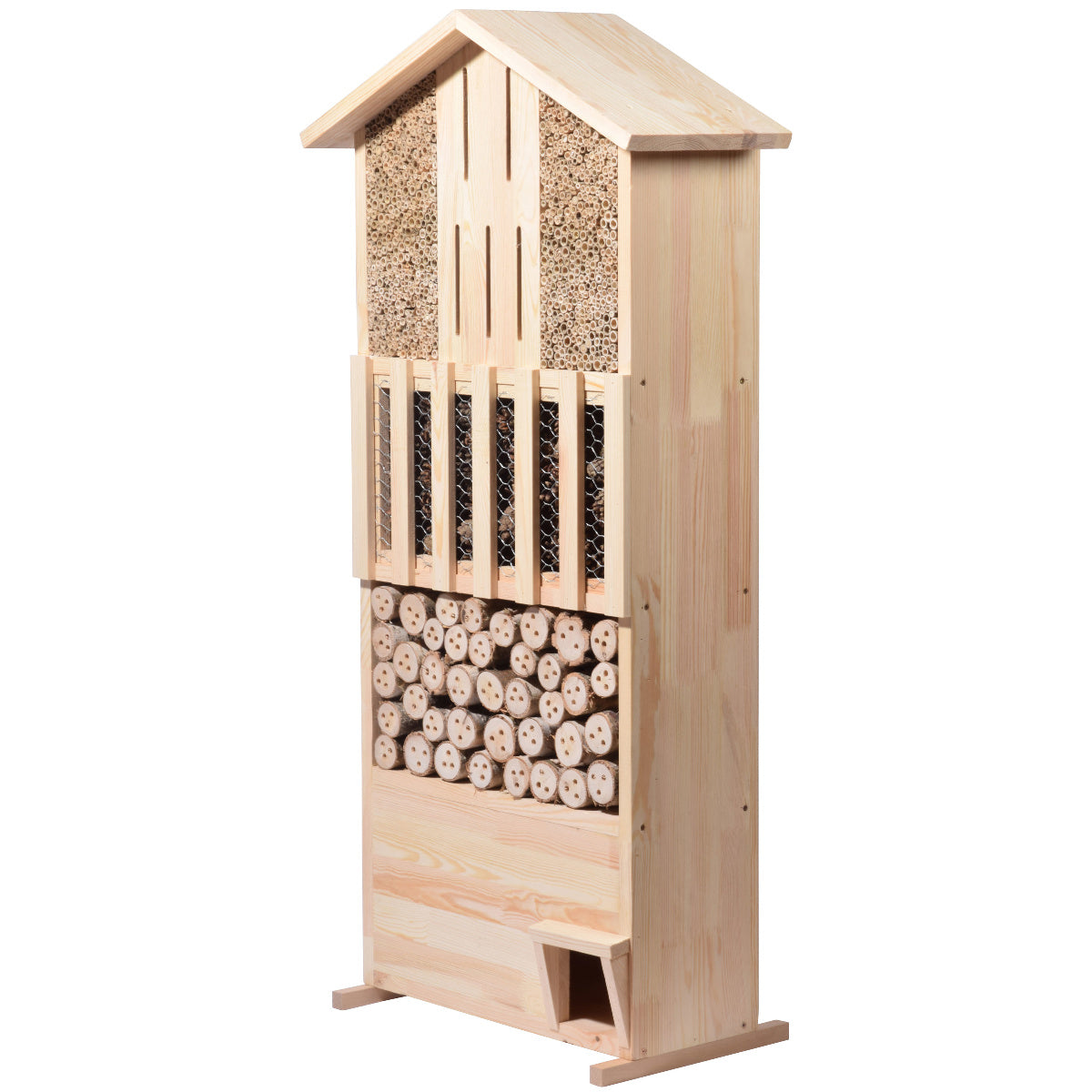 Art. 22697e - XXL Insektenhotel-Wand mit Igelhaus | Natur