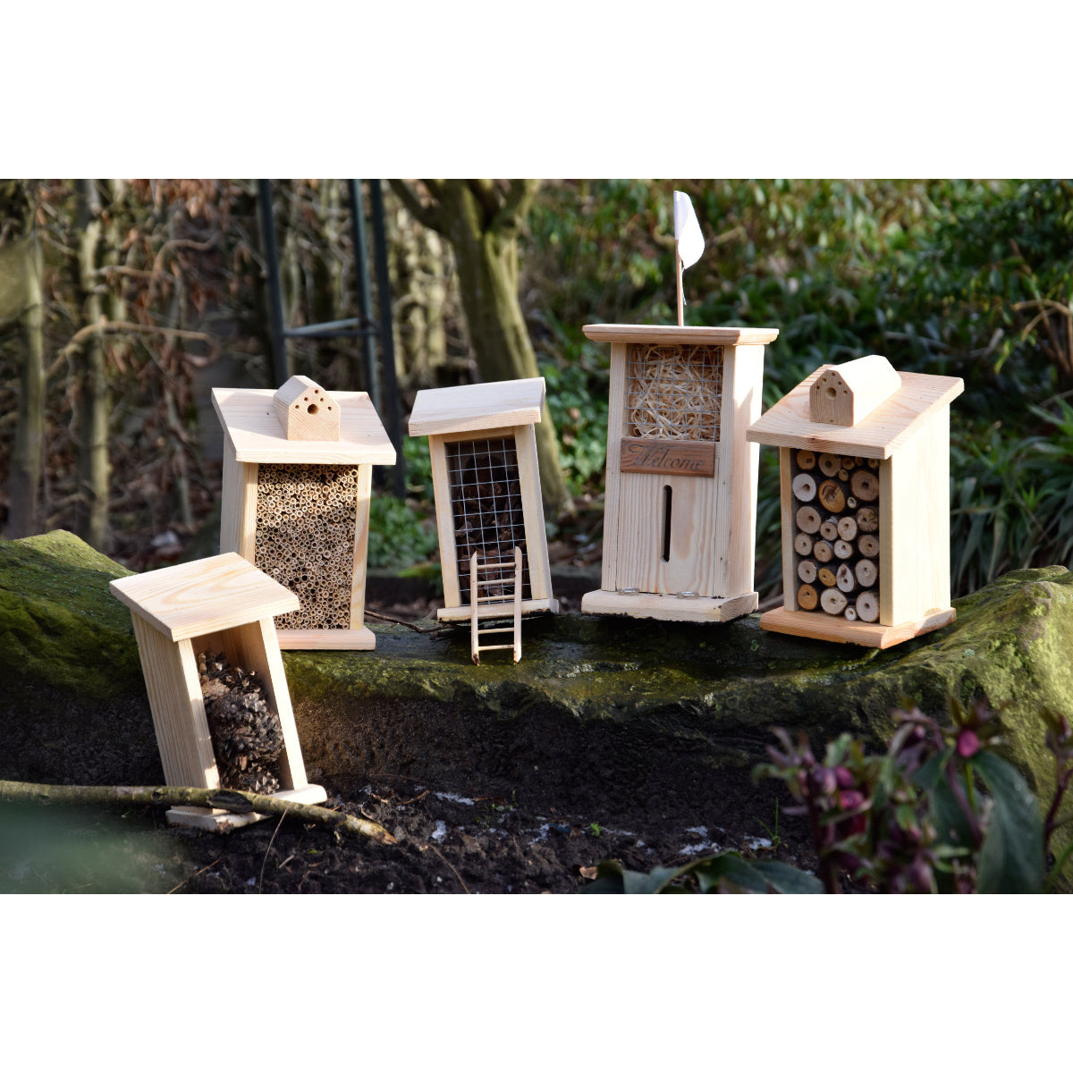 Art. 99722e - Insektenhotel-Stadt mit 5 Häusern "Bee City"
