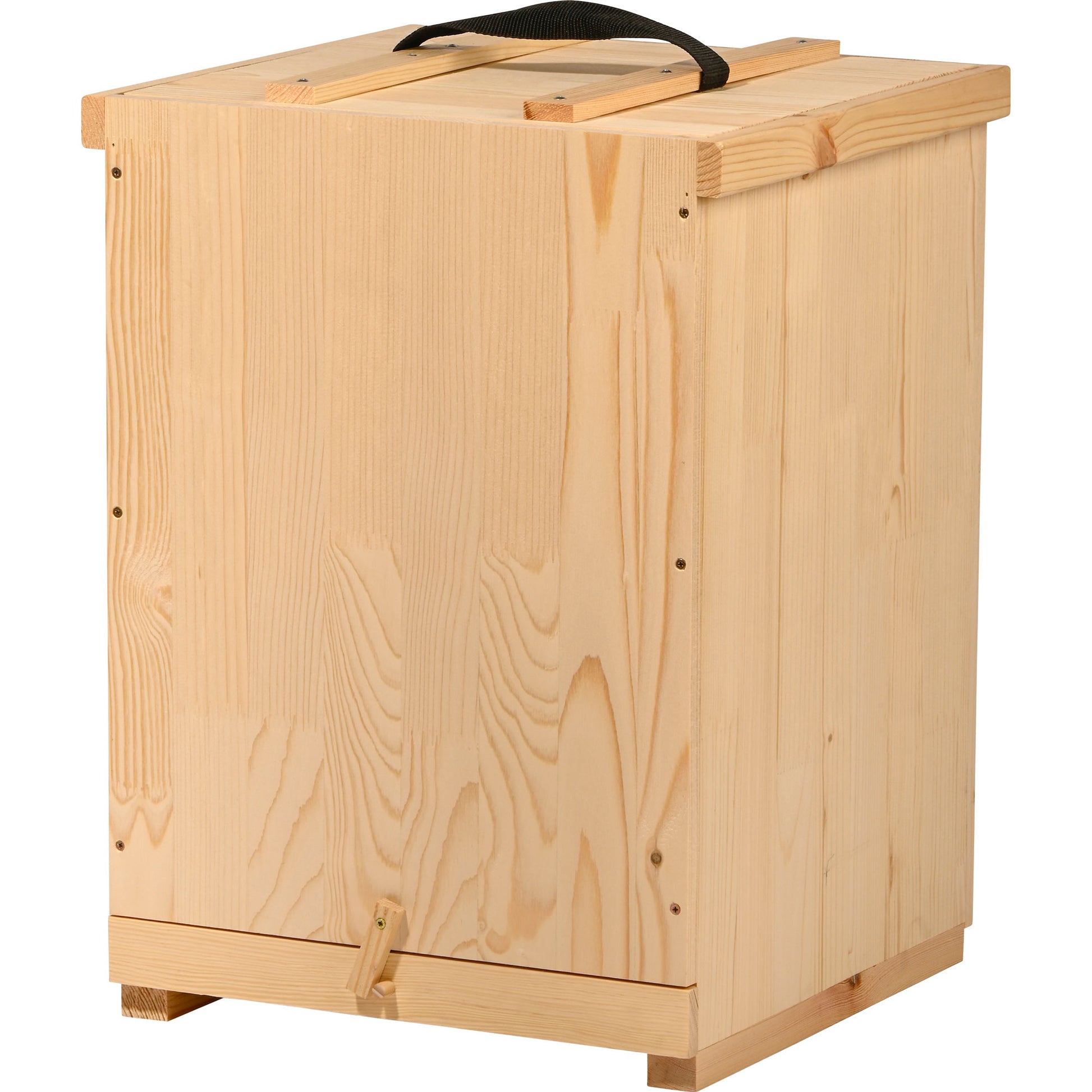 Massive Honigwaben-Transportbox aus unbehandeltem Kiefernholz