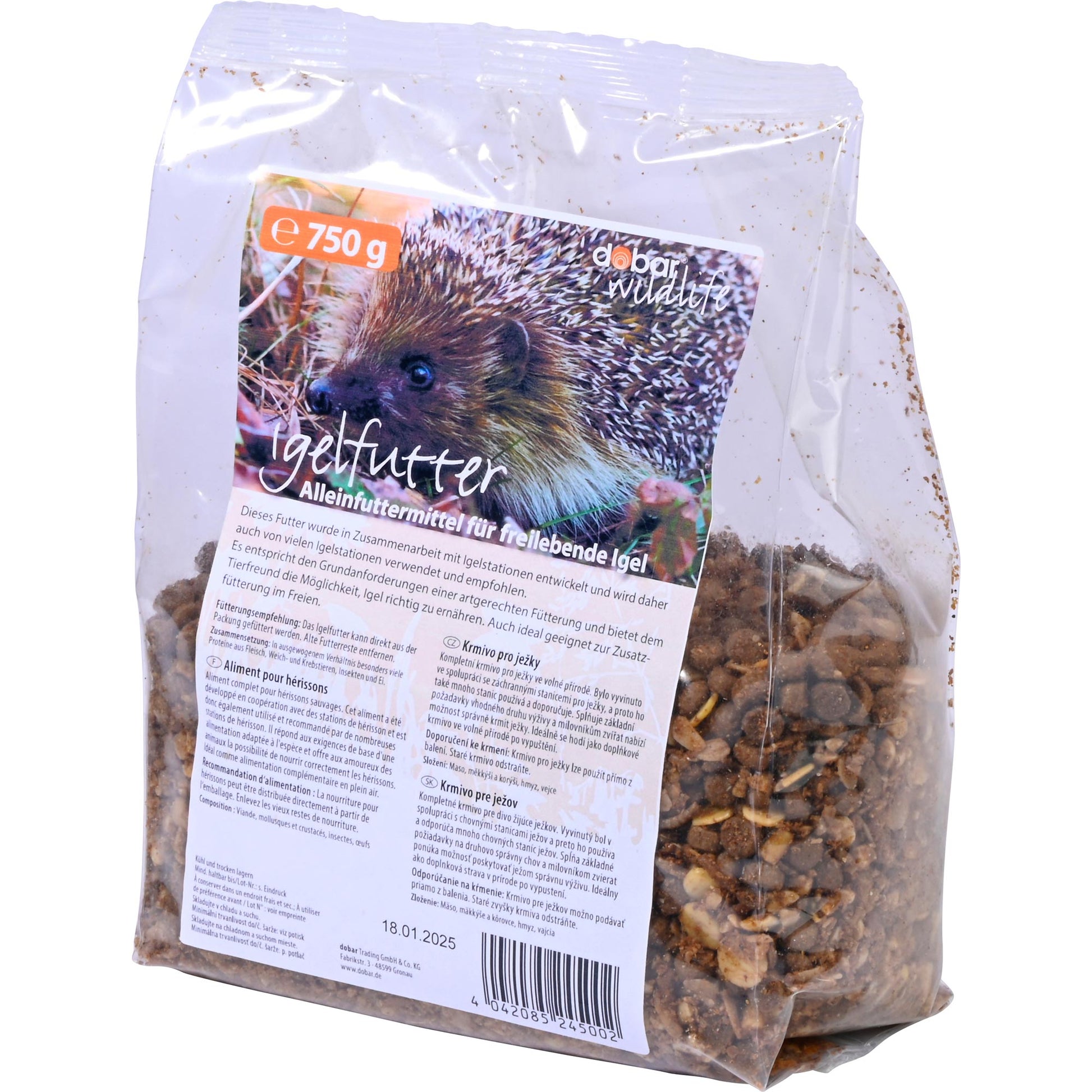 Nährstoffreiche Igelfuttermischung mit hohem Rohprotein- und Rohfettgehalt

